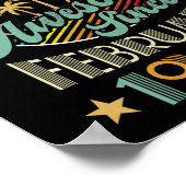 Awesome Since February 1997 25th Birthday Vintage ポスター (角)