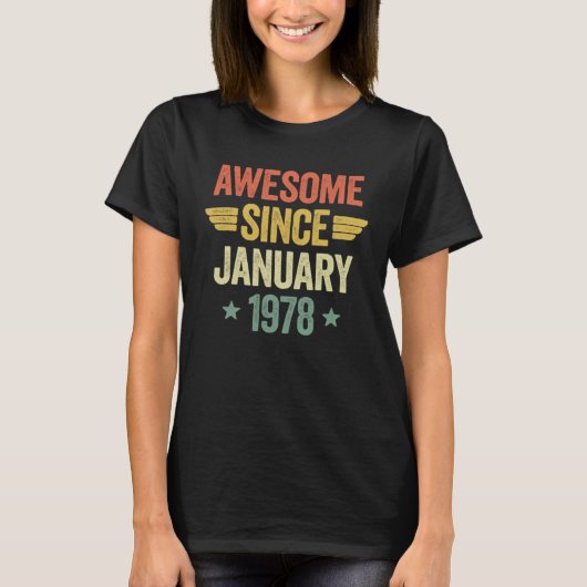 Awesome Since January 1978 Tシャツ (正面)
