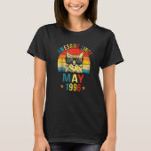 Awesome Since May 1996 26th Birthday Cat Tシャツ (正面)