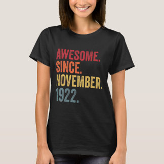 Awesome Since November 1923 98th Birthday 98 Year Tシャツ