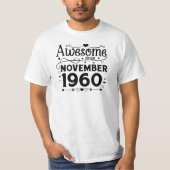 awesome since November 1960 Tシャツ (正面)