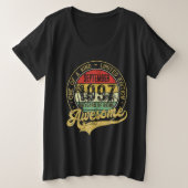 Awesome Since September 1997 One Of A Kind プラスサイズTシャツ (デザイン正面)