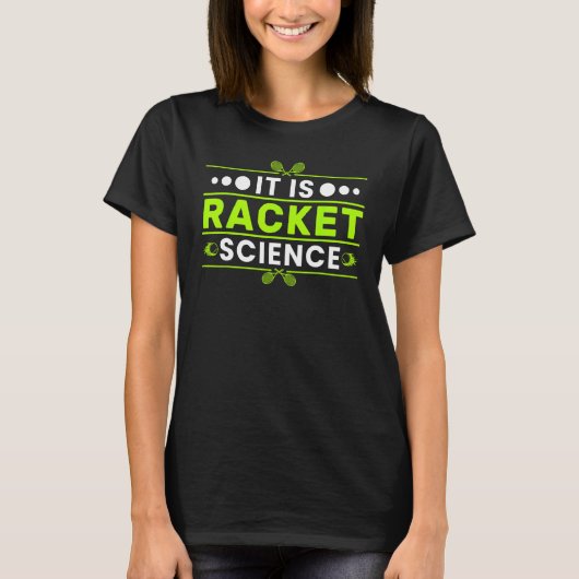 Awesome Sports Racket Science Tennis Coach Appare Tシャツ (正面)