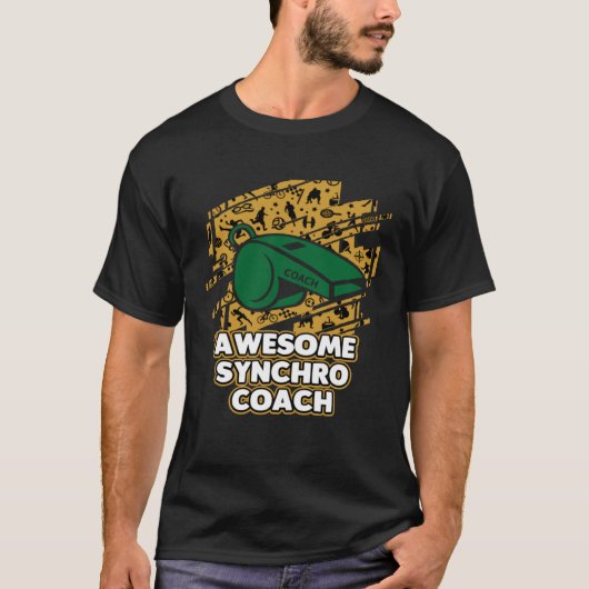Awesome Synchro Coach Synchronized Diving Coaching Tシャツ (正面)