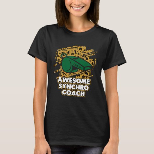 Awesome Synchro Coach Synchronized Diving Coaching Tシャツ (正面)