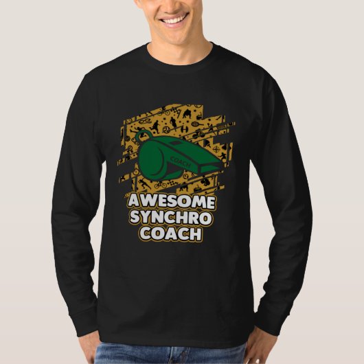 Awesome Synchro Coach Synchronized Diving Coaching Tシャツ (正面)