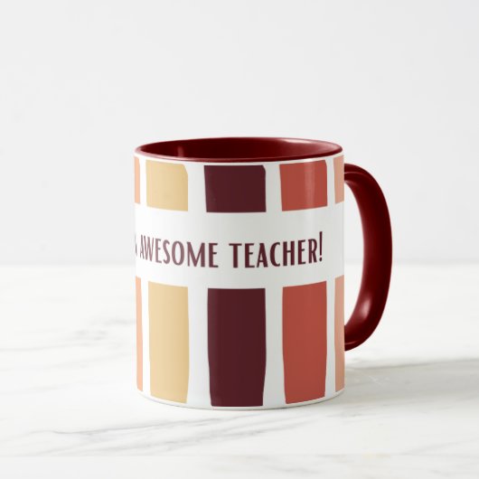 Awesome Teacher Decent Design マグカップ (正面右)