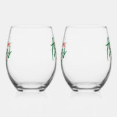 Awesome Things Inside ステムなしワイングラス (左)