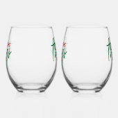 Awesome Things Inside ステムなしワイングラス (右)