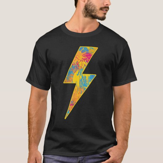 Awesome TROPICAL BLAST Lightning Bolt Tシャツ (正面)