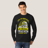 Awesome Trucker  Truck Driver Tシャツ (正面フル)