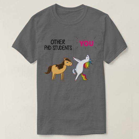 Awesome Unicorn Gift For PHD Student 1 Tシャツ (デザイン正面)