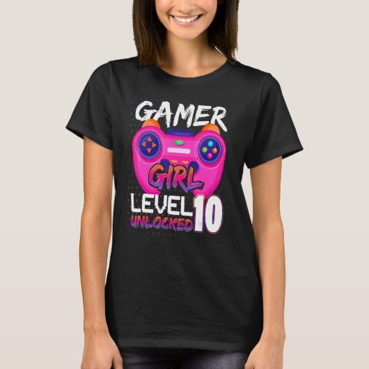 Awesome Video Games Controller Level 10 Unlocked G Tシャツ (正面)