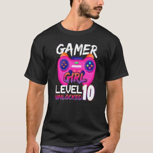 Awesome Video Games Controller Level 10 Unlocked G Tシャツ (正面)