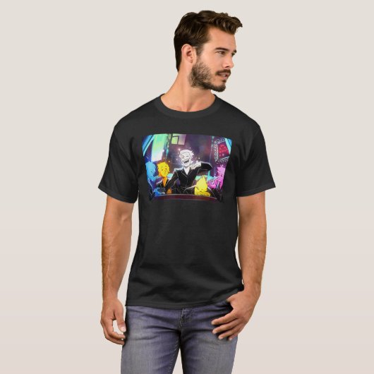 Awesome Videogames Playing Classic Arts Characters Tシャツ (正面フル)