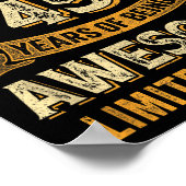 Awesome Vintage January 1981 45th Birthday  ポスター (角)