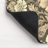 Awesome Vintage Sepia Floral Pattern  マウスパッド (コーナー)