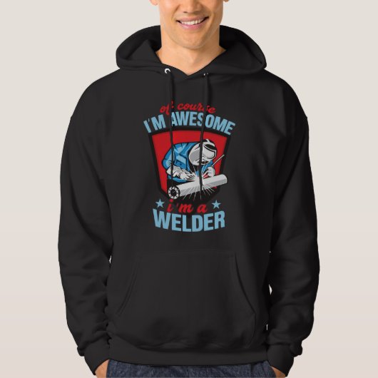 Awesome Welder Grandpa Welding Apparel パーカ (正面)