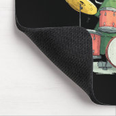 Awesome Xmas Tree With Drums For Rocking Christmas マウスパッド (コーナー)