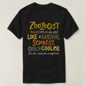 Awesome Zoologist Definition Funny Zoology Science Tシャツ (デザイン正面)