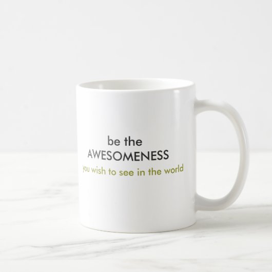AWESOMENESSのマグがあって下さい コーヒーマグカップ (右)