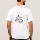 Awesomenessの用心して下さい Tシャツ (裏面)