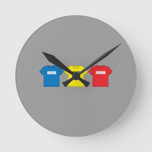 Awesometown ラウンド壁時計 (正面)