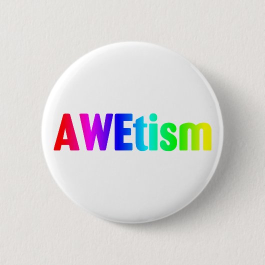 AWEtism 缶バッジ (正面)