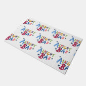 Awey Bab黒い国の言葉の書式 ドアマット (アングル)