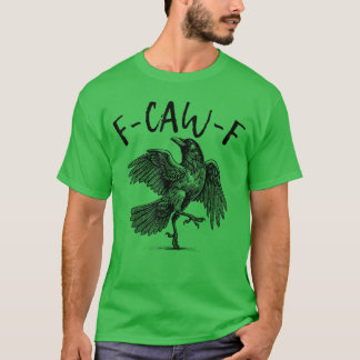 awFブラッククロウプンおもしろいバードカグランジウイング1 1 Tシャツ