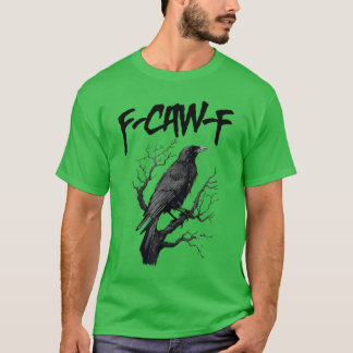 awFブラッククロウプンバードカおもしろいウインググランジミーム Tシャツ