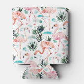 AWKWARRD水彩ピンクフラミンゴ 缶クーラー (裏面)