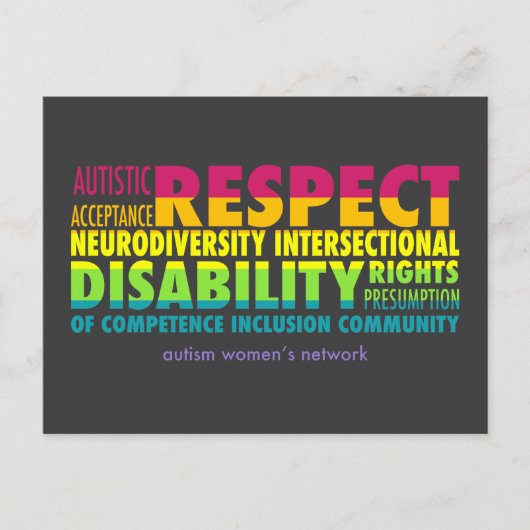 AWNレインボープライドはがき ポストカード (正面)