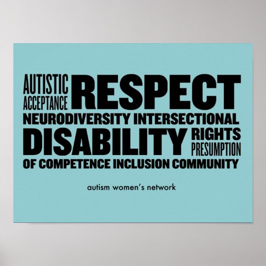 AWN Wordクラウドポスター ポスター (正面)