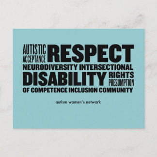 AWN Wordクラウドポストカード ポストカード