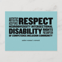 AWN Wordクラウドポストカード ポストカード