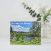 aWorld2祝:ドイツからのご挨拶！ ポストカード (スタンド正面)