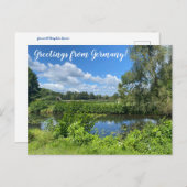 aWorld2祝:ドイツからのご挨拶！ ポストカード (正面/裏面)