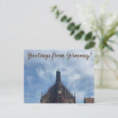 aWorld2祝:ドイツからのご挨拶！ ポストカード (スタンド正面)