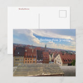 aWorld2祝:ドイツからのご挨拶！ ポストカード (正面/裏面)