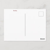 aWorld2祝:ドイツからのご挨拶！ ポストカード (裏面)