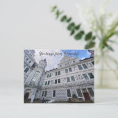 aWorld2祝:ドイツからのご挨拶！ ポストカード (スタンド正面)