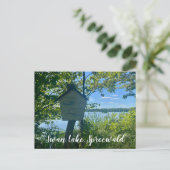 aWorld2祝:ドイツからのご挨拶！ ポストカード (スタンド正面)