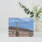 aWorld2祝:ドイツからのご挨拶！ ポストカード (スタンド正面)