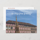 aWorld2祝:ドイツからのご挨拶！ ポストカード (正面/裏面)