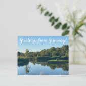 aWorld2祝:ドイツからのご挨拶！ ポストカード (スタンド正面)