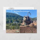 aWorld2祝:ドイツからのご挨拶！ ポストカード (正面/裏面)