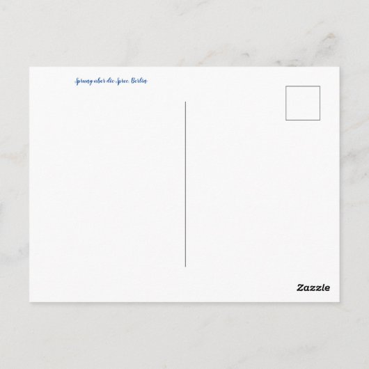 aWorld2祝:ドイツからのご挨拶! ポストカード (裏面)