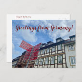 aWorld2祝:ドイツからのご挨拶! ポストカード (正面/裏面)