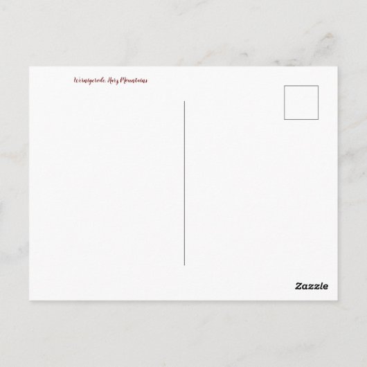 aWorld2祝:ドイツからのご挨拶! ポストカード (裏面)